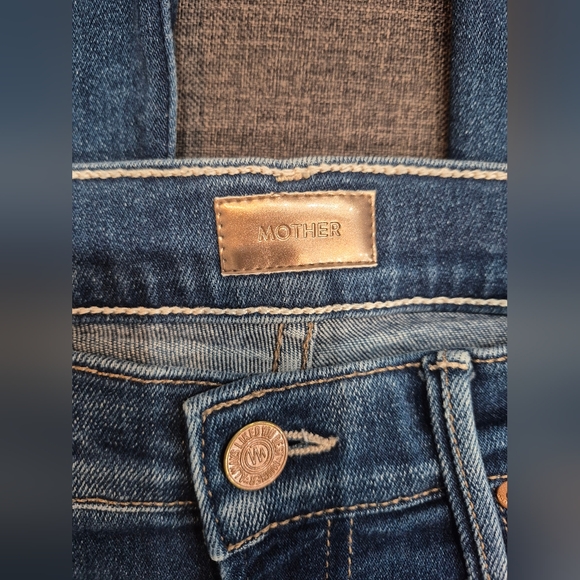 MOTHER Jeans Size 26, The Insider Crop Step Fray In Excellent Condition - Picture 8 of 10